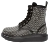 Alexander Mcqueen (wmns)  Hybrid Lace Up Boot 'black Silver'