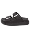 Alexander Mcqueen Black Rubber Sandals In Black