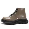 Alexander Mcqueen (wmns)  Lace Up Ankle Boots 'khaki'