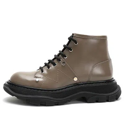 Alexander Mcqueen (wmns)  Lace Up Ankle Boots 'khaki'