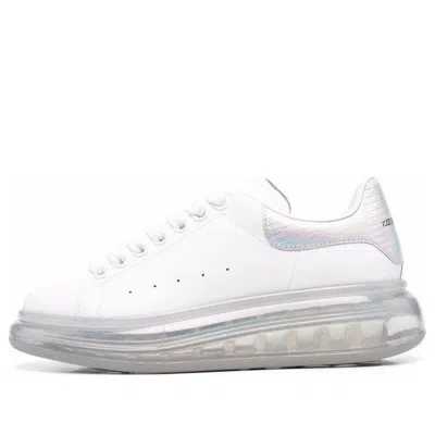Alexander Mcqueen (wmns)  Leather Larry Oversized Sneakers 'white Iridescent'