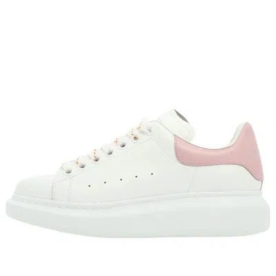Alexander Mcqueen (wmns)  Oversized Larry Leather Sneakers 'white Pink'