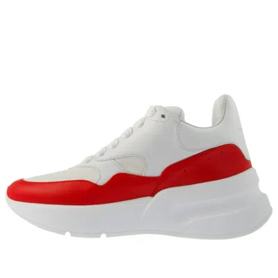Alexander Mcqueen (wmns)  Oversized Runner In Nappa Calf Leather 'white Red'
