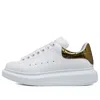Alexander Mcqueen Leather Sneakers White/gold