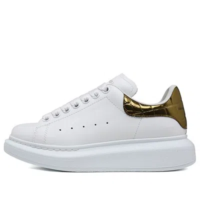 Alexander Mcqueen (wmns)  Oversized Sneaker 'gold Crocodile' In Multi
