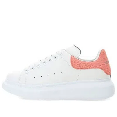 Alexander Mcqueen (wmns)  Oversized Sneaker 'pink Embossed Suede Crocodile' In Multi