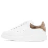 Alexander Mcqueen Crocodile-effect Low-top Sneakers In White