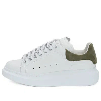 Alexander Mcqueen (wmns)  Oversized Sneaker 'white Khaki Green Suede'