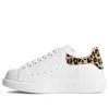 Alexander Mcqueen Multicolour Calf Skin Sneaker In White