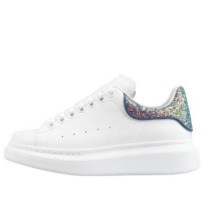 Alexander Mcqueen (wmns)  Oversized Sneaker 'white Petrol Blue Glitter'