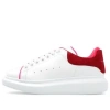 Alexander Mcqueen Leather Sneakers Heel Suede In White