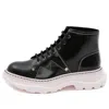 Alexander Mcqueen (wmns)  Tread Lace-up Boot 'black Pink'