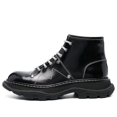 Alexander Mcqueen (wmns)  Tread Lace-up Boots 'black White'