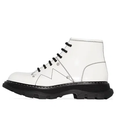 Alexander Mcqueen (wmns)  Tread Lace Up Leather Boots 'white'
