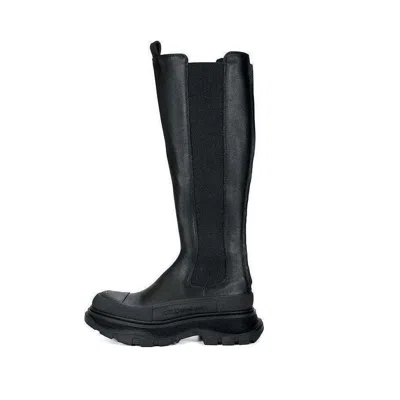 Alexander Mcqueen (wmns)  Tread Leather Over-the-knee Boots 'black'