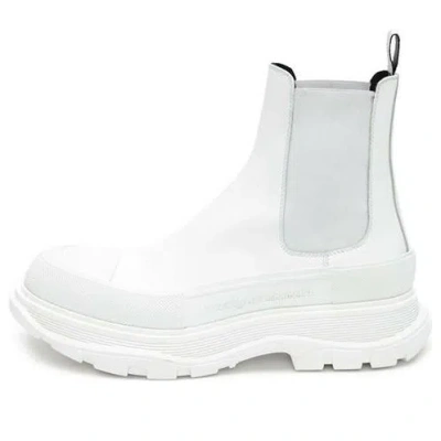 Alexander Mcqueen (wmns)  Tread Slick Ankle Boot 'white' In Transparent