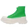 Alexander Mcqueen (wmns)  Tread Slick Boots 'green White'