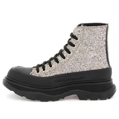 Alexander Mcqueen (wmns)  Tread Slick Boots 'silver Gold Black' In Multi