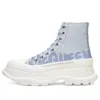 Alexander Mcqueen (wmns)  Tread Slick Boots 'sky Blue White'