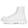 Alexander Mcqueen Tread Slick Canvas And Rubber Exaggerated-sole Ankle Boots