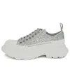 Alexander Mcqueen (wmns)  Tread Slick Glitter Low Sneaker 'silver'