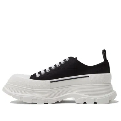 Alexander Mcqueen Smooth Sneakers With 45mm Thread In Black