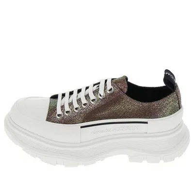 Alexander Mcqueen (wmns)  Tread Slick Lace-up Shoes 'dark Brown Multi'