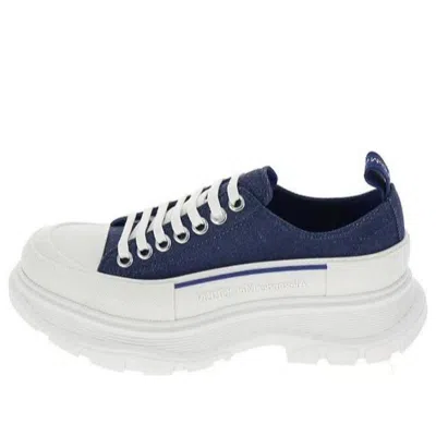 Alexander Mcqueen (wmns)  Tread Slick Lace Up Sneakers 'blue Denim'