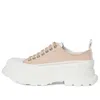 Alexander Mcqueen (wmns)  Tread Slick Lace Up Sneakers 'pink White' In Multi