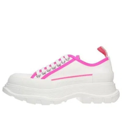 Alexander Mcqueen (wmns)  Tread Slick Lace Up 'white Neon Pink'