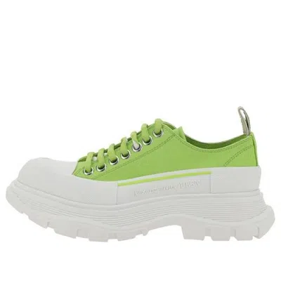 Alexander Mcqueen (wmns)  Tread Slick Low Lace Up 'lime Green White'