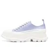 Alexander Mcqueen Light Purple Leather Tread Slick Sneakers In Purple