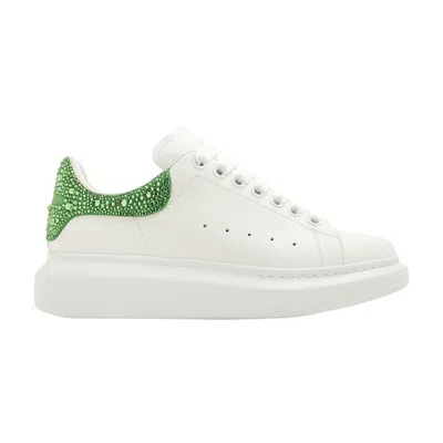 Pre-owned Alexander Mcqueen Wmns Oversized Sneaker 'white Acid Green Crystals' | Women's Size 38.5