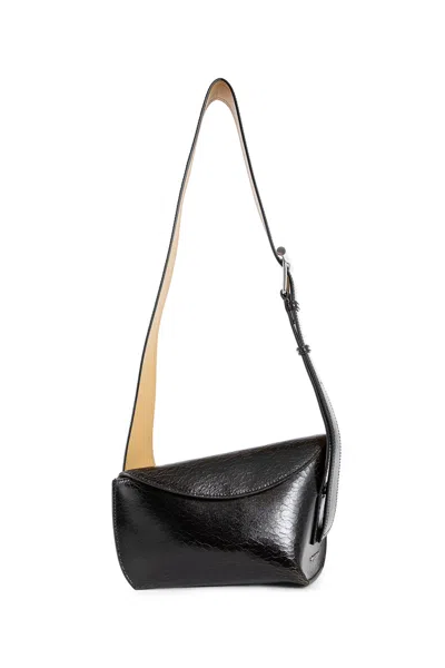 Alexander Mcqueen Woman Black Crossbody Bags