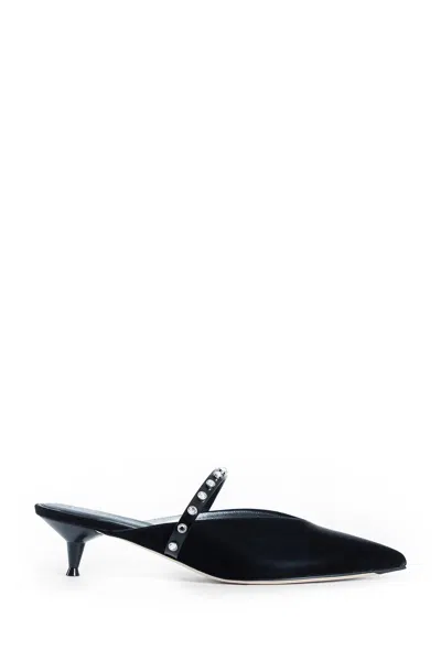 Alexander Mcqueen Woman Black Mules