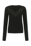 Alexander Mcqueen Translucent Ribbed-knit Crew-neck Jumper In Black