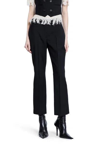 Alexander Mcqueen Woman Black Trousers
