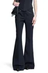 Alexander Mcqueen Woman Black Trousers In Black