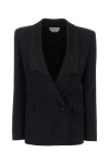 Alexander Mcqueen Giacca In Twill Nero Donna In Black