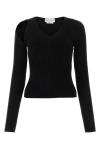 Alexander Mcqueen Cutout Ribbed Wool-blend Sweater In Black