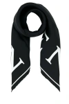 Alexander Mcqueen Luxurious Rectangular Silk Scarf Accessory In Black