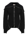 Alexander Mcqueen Woman Cardigan Black Size M Wool In Black