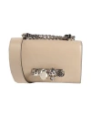 Alexander Mcqueen Women's The Biker Mini Jewelled Satchel In Beige