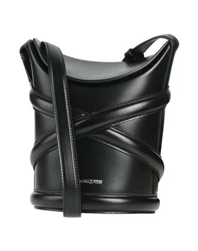 Alexander Mcqueen Black The Curve Small Leather Cross Body Bag