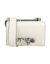 Alexander Mcqueen Woman Cross-body Bag Off White Size - Leather