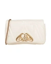 Alexander Mcqueen Alexander Mc Queen Seal Logo Small Leather Crossbody Bag In Off White