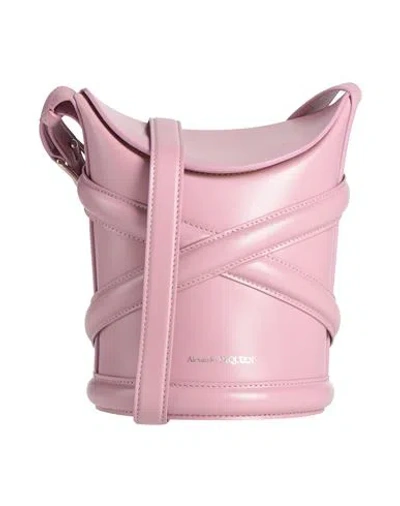Alexander Mcqueen Woman Cross-body Bag Pink Size - Calfskin