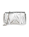 Alexander Mcqueen The Seal Mini Metallic Leather Crossbody Bag In Silver