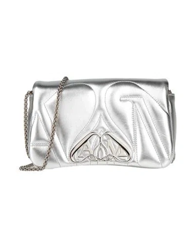 Alexander Mcqueen Alexander Mc Queen Seal Leather Shoulder Bag In Light Silver