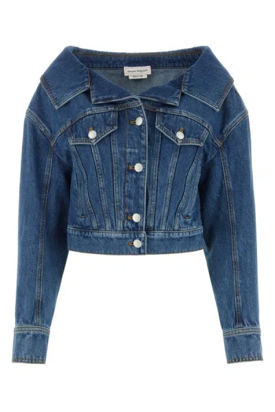 ALEXANDER MCQUEEN ALEXANDER MCQUEEN WOMEN DENIM JACKET